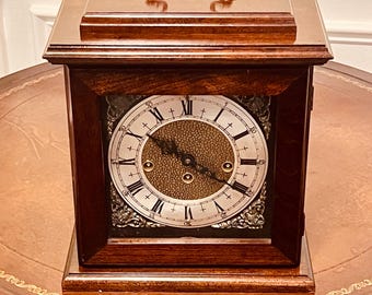 Vintage Wuersch Westminster Chime Carriage /Mantel Clock
