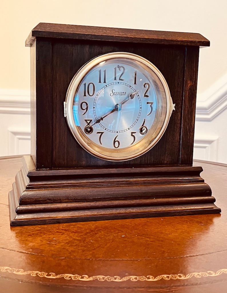 Antique Sessions Mantle Clock Etsy