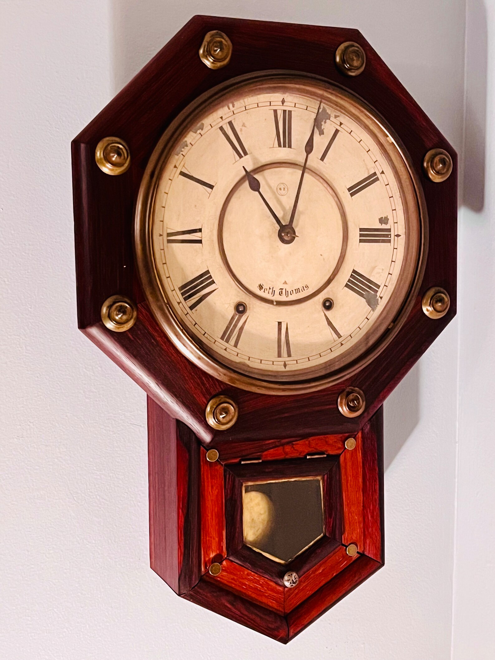 Antique Seth Thomas School House Regulator Wall Clock - Etsy