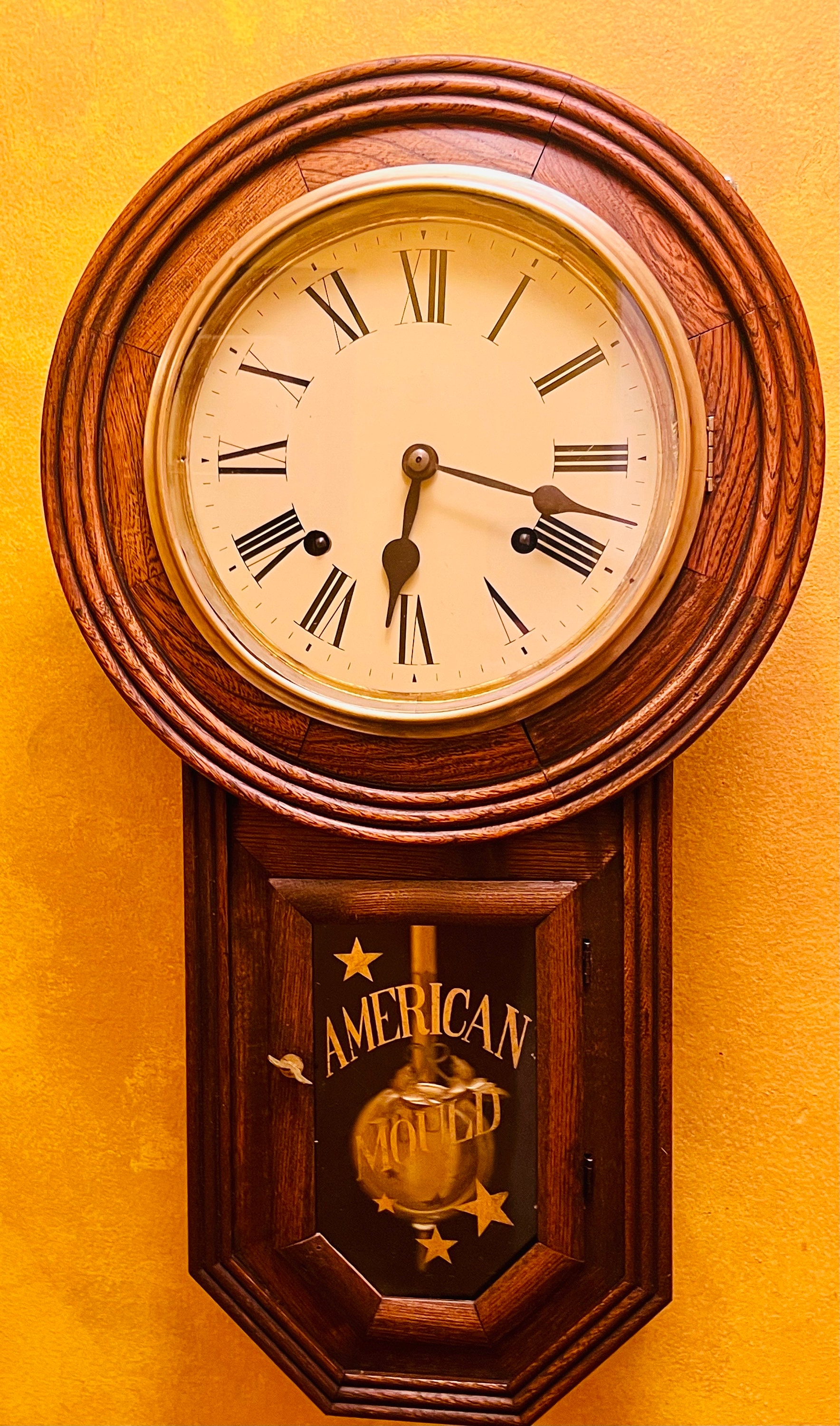 Vintage Korean Round 8 Day Regulator Wall Clock - Etsy