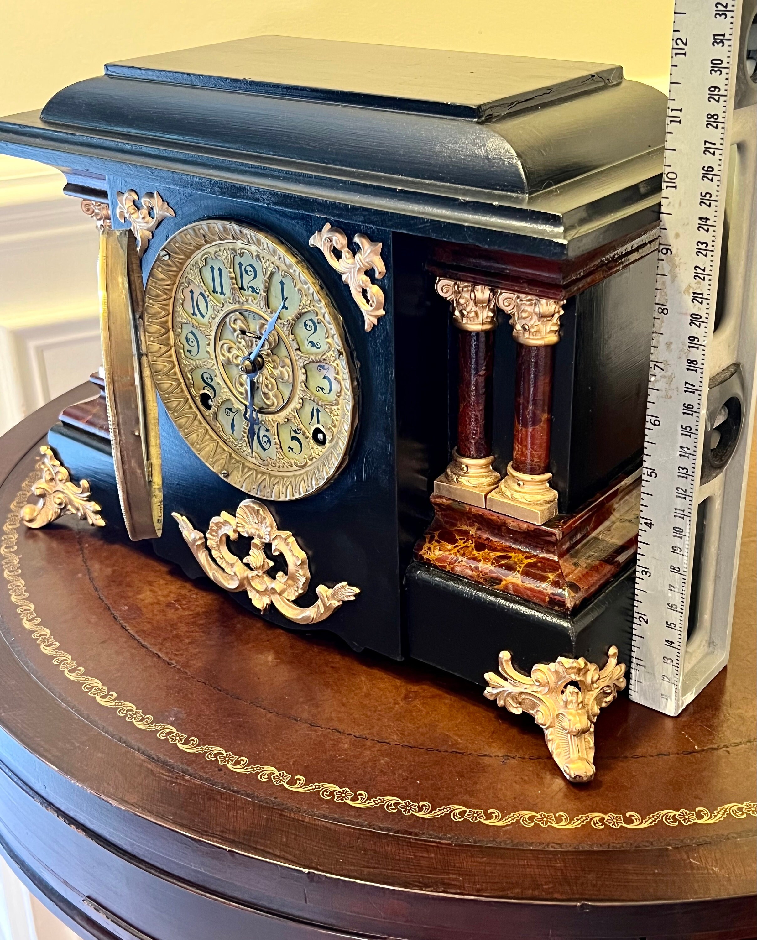 Antique E. Ingraham Mantle Clock Etsy