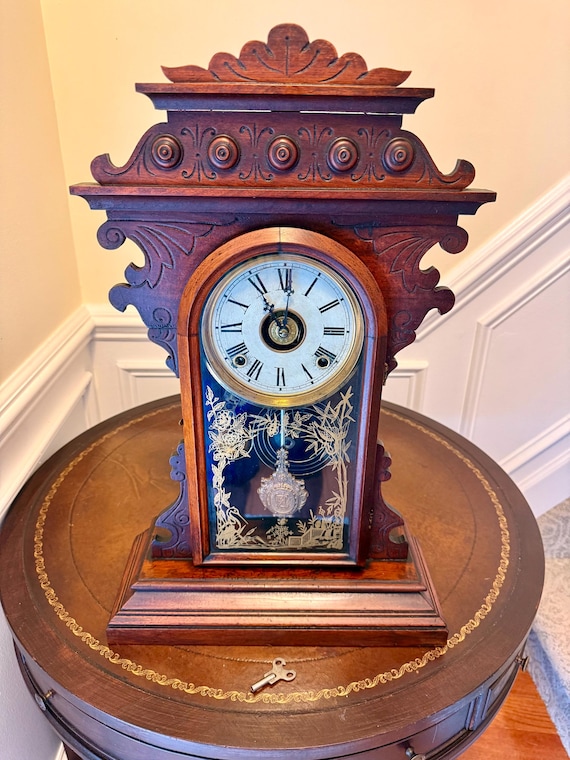 Antique E.N. Welch 8-day Gingerbread Mantel Clock – Striking