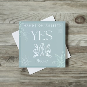 Yoga Consent Cards for Yoga Teachers | Permission to Assist or Adjust, Flip Cards | Yes or No, Yoga Permission Cards