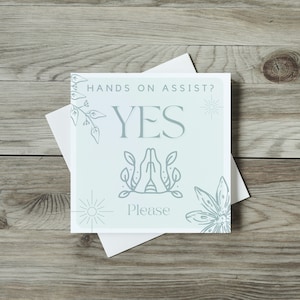 Cartes de consentement au yoga pour les professeurs de yoga | Autorisation d'aider ou d'ajuster, retourner les cartes | Cartes oui ou non, cartes d'autorisation de yoga