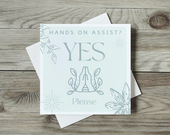 Yoga Consent Cards for Yoga Teachers | Permission to Assist or Adjust, Flip Cards | Yes or No Cards, Yoga Permission Cards
