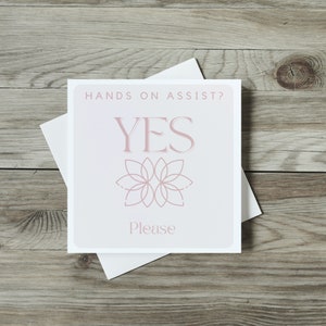Yoga Consent Cards for Yoga Teachers | Permission to Assist or Adjust, Flip Cards | Yes or No, Yoga Stationary