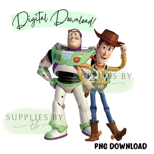 Woody and Buzz PNG, Toy Story PNG, Toy story clipart, Toy story