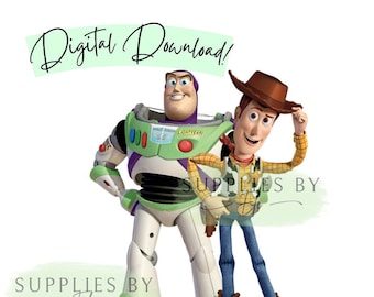 Woody and Buzz PNG, Toy Story PNG, Toy story clipart, Toy story