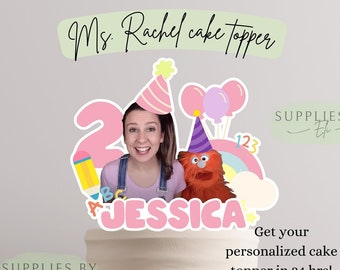 Ms. Rachel cake topper download, Ms. Rachel birthday, party decorations, Ms. Rachel png, clip art, Ms. Rachel digital download