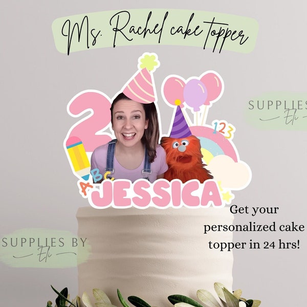 Ms. Rachel cake topper download, Ms. Rachel birthday, party decorations, Ms. Rachel png, clip art, Ms. Rachel digital download