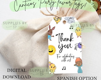 Canticos Party Geschenkanhänger, Canticos Dankeschön Tags, Dankeschön Tags, digitaler Download, Canticos PNG, Download, Clipart