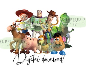 Toy Story PNG, Toy story group picture PNG