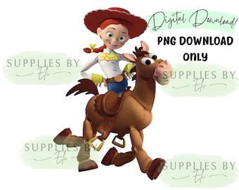Jessie and Bullseye PNG, Toy Story PNG, Woody, Buzz, Download