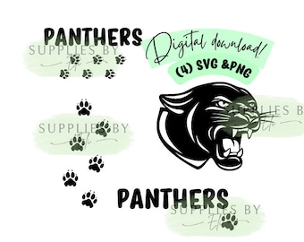 panter SVG, panter PNG, pantrar SVG, gå pantrar, sportkläder svg,