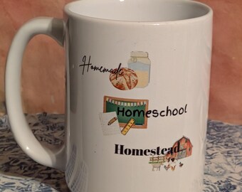 Cute Homemade, Homeschool, Homestead 11 Ounce Mug
