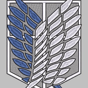 Scout Regiment embroidery file 2&quot;x3&quot;, 3.7&quot;x5&quot;,5&quot;x7&quot;. .Jef, .Pes, .Dst, .Exp
