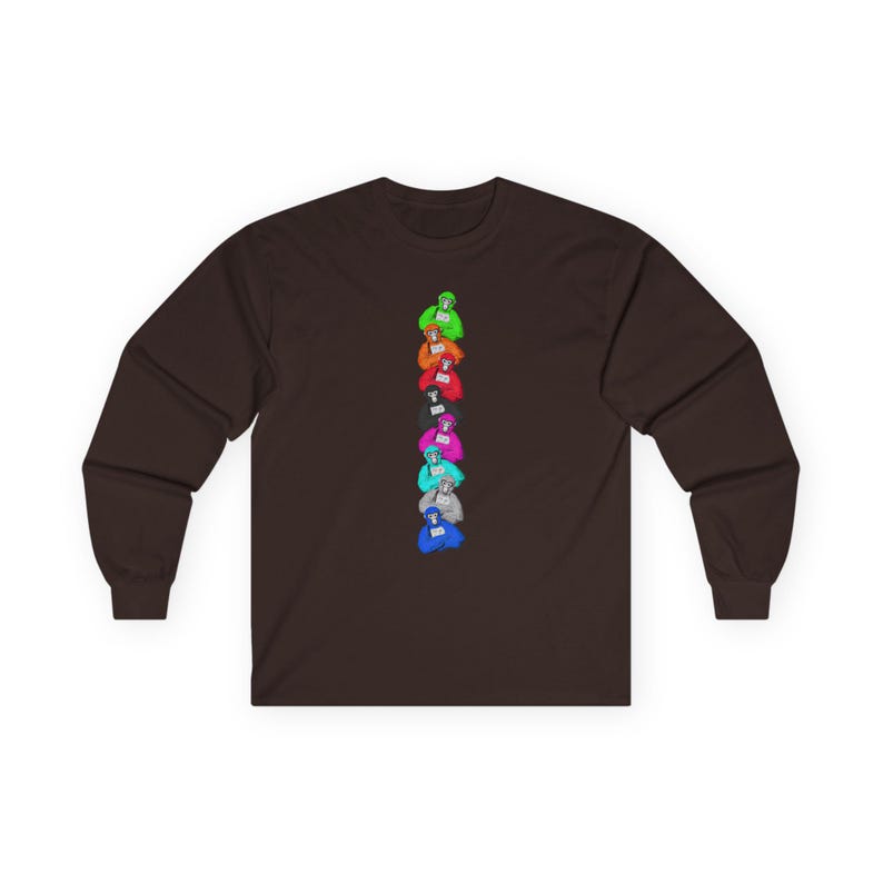 Gorilla Tag Ultra Cotton Long Sleeve Tee VR Video Game Gift T-shirt Birthday Fun Party Adult image 7