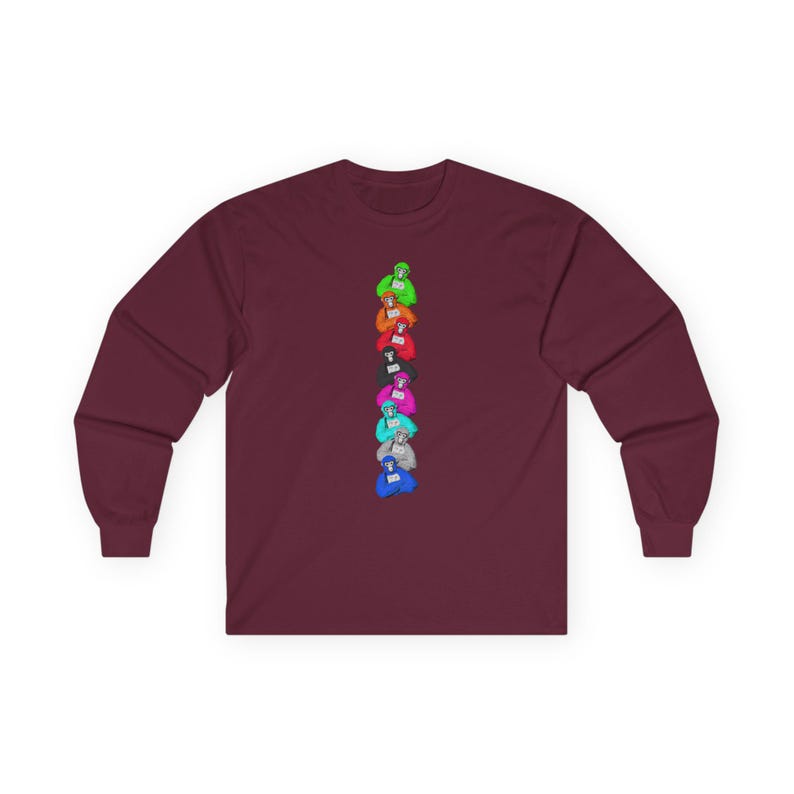Gorilla Tag Ultra Cotton Long Sleeve Tee VR Video Game Gift T-shirt Birthday Fun Party Adult image 6