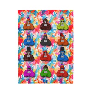 Velveteen Plush Gorilla Tag Various Cosmetics Blanket | VR