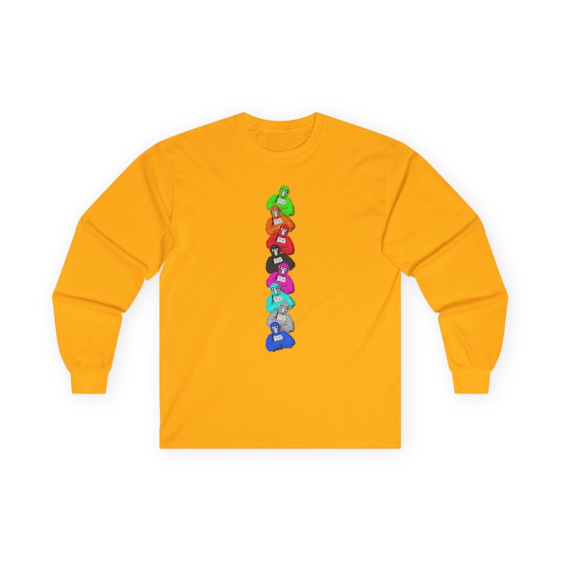 Gorilla Tag Ultra Cotton Long Sleeve Tee VR Video Game Gift T-shirt Birthday Fun Party Adult image 5