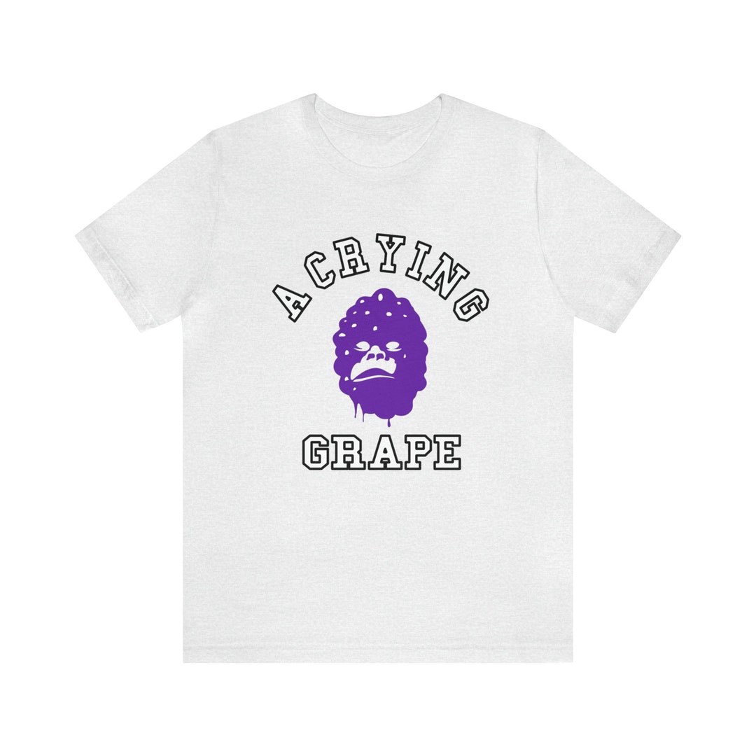 Unisex Jersey Short Sleeve Tee - CRAPE - CRYING Grape - BAPE Parody - Etsy