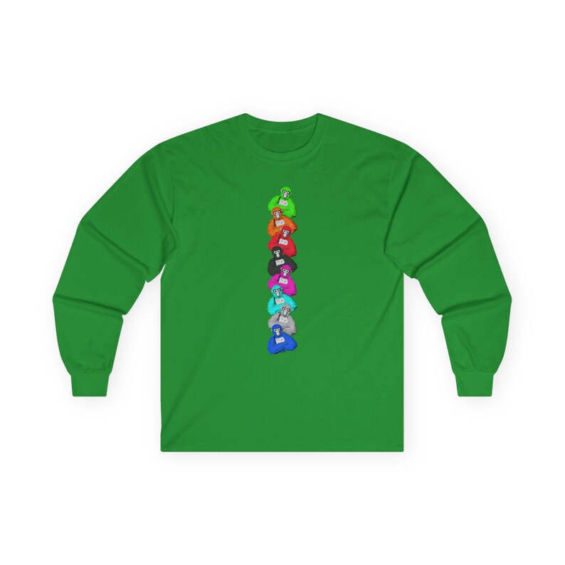 Gorilla Tag Ultra Cotton Long Sleeve Tee VR Video Game Gift T-shirt Birthday Fun Party Adult image 9
