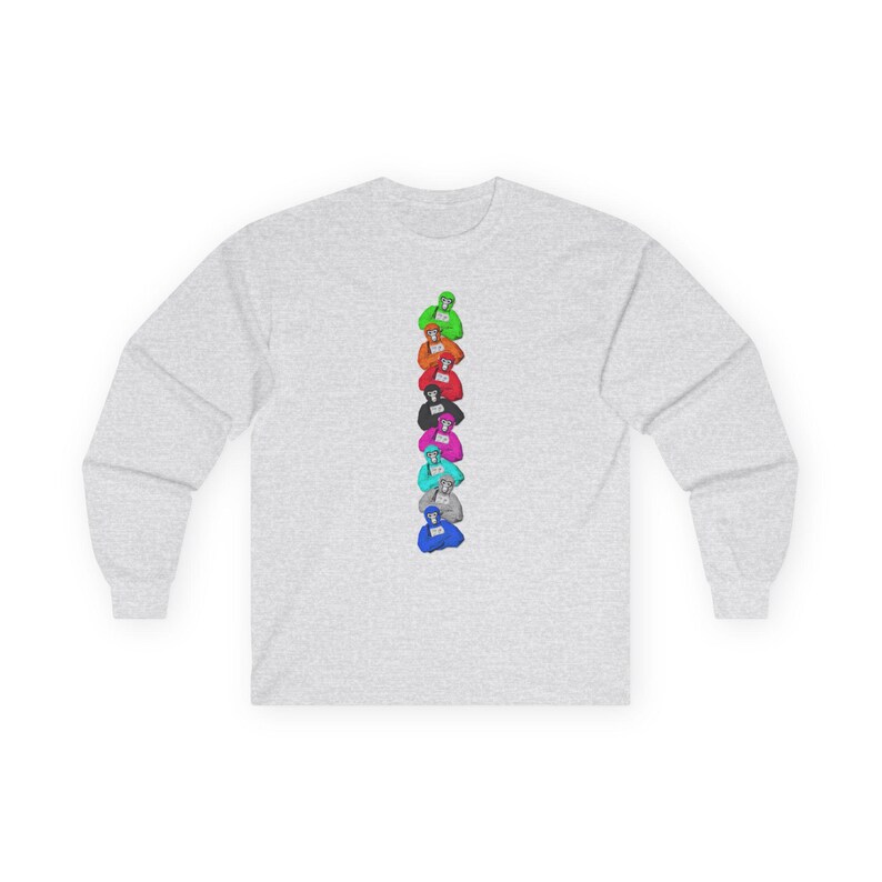 Gorilla Tag Ultra Cotton Long Sleeve Tee VR Video Game Gift T-shirt Birthday Fun Party Adult image 2