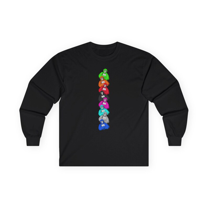 Gorilla Tag Ultra Cotton Long Sleeve Tee VR Video Game Gift T-shirt Birthday Fun Party Adult image 3