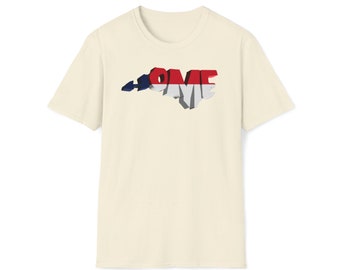 North Carolina Word Art Unisex mjuk t-shirt