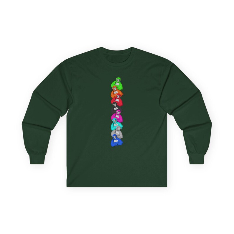 Gorilla Tag Ultra Cotton Long Sleeve Tee VR Video Game Gift T-shirt Birthday Fun Party Adult image 8
