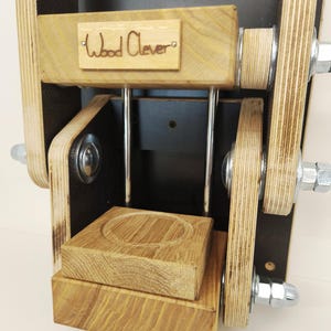 Steel Can Crusher 850g Black Color | Handmade Wall‑Mounted Eco Crusher | Durable Wood & Steel