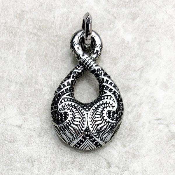 Tribal Pendant Maori Samoan Ethnic Necklace Charms Silver Handmade Mãori Protective Talisman Polynesian Art