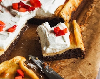 Erdbeer Käsekuchen Brownie