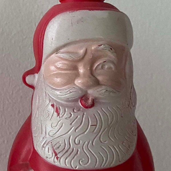 Santa Claus Vintage  Empty Soaky Bubble Bath Toy - Rare Vintage 1960's Item