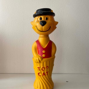 Top Cat Vintage  Empty Soaky Bubble Bath Toy - Rare Vintage 1960&#39;s Item