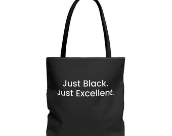 Just Black Just Excellent Tragetasche