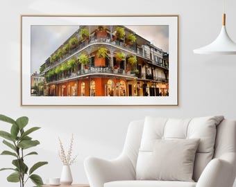 New Orleans Print: French Quarter Balconies, Bourbon Street (Digital Download)