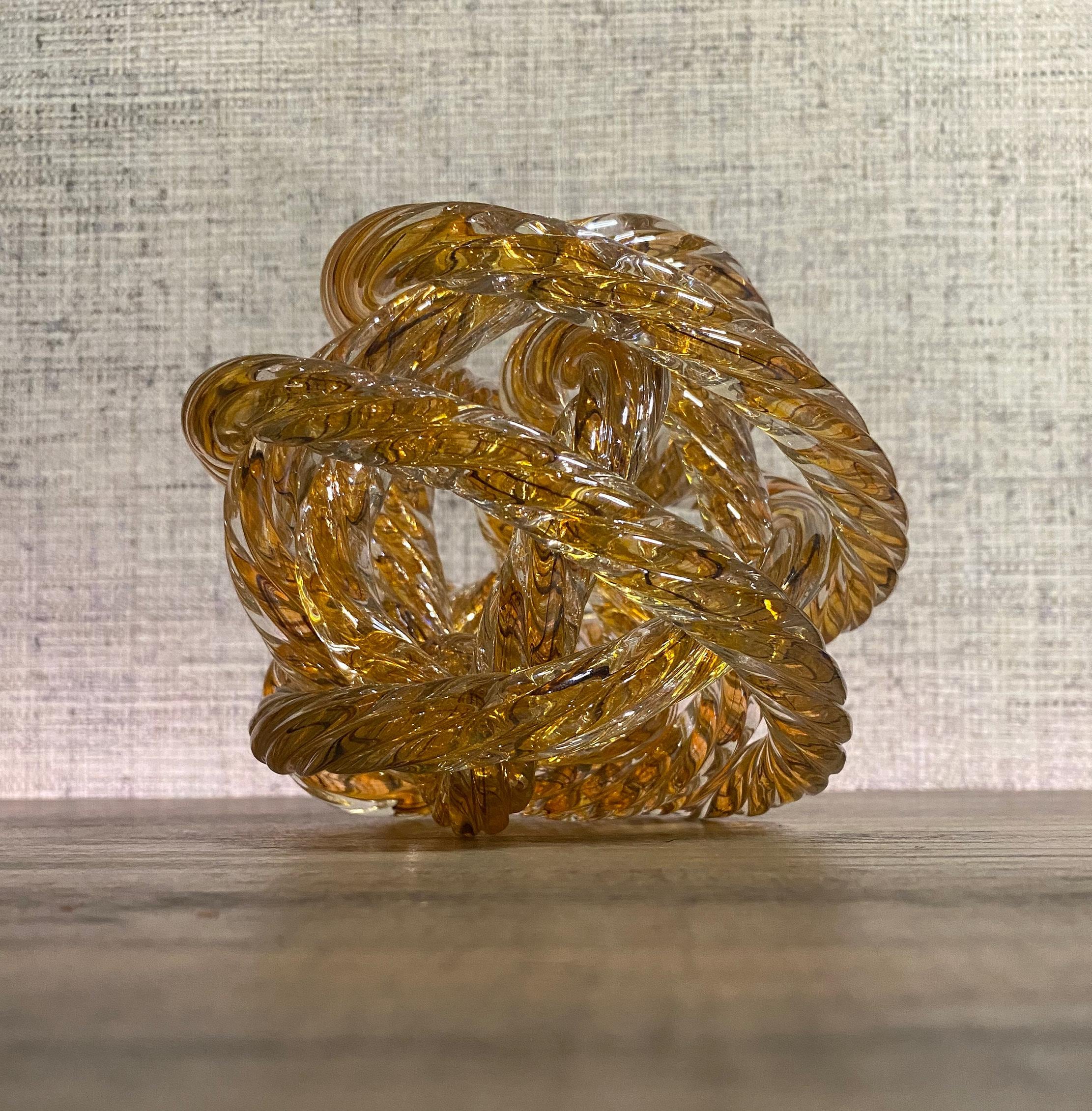 Zanetti Murano Glass Love Knot Sculpture | Handblown Art Glass - Etsy