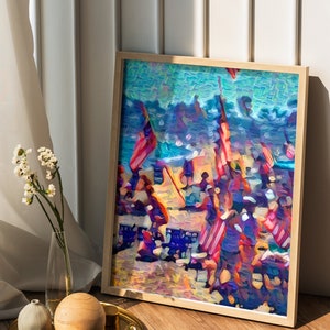 Fourth of July Spectacular | At the Lake | Digital Art Download | Pintable Artistry | Seascape Prints
