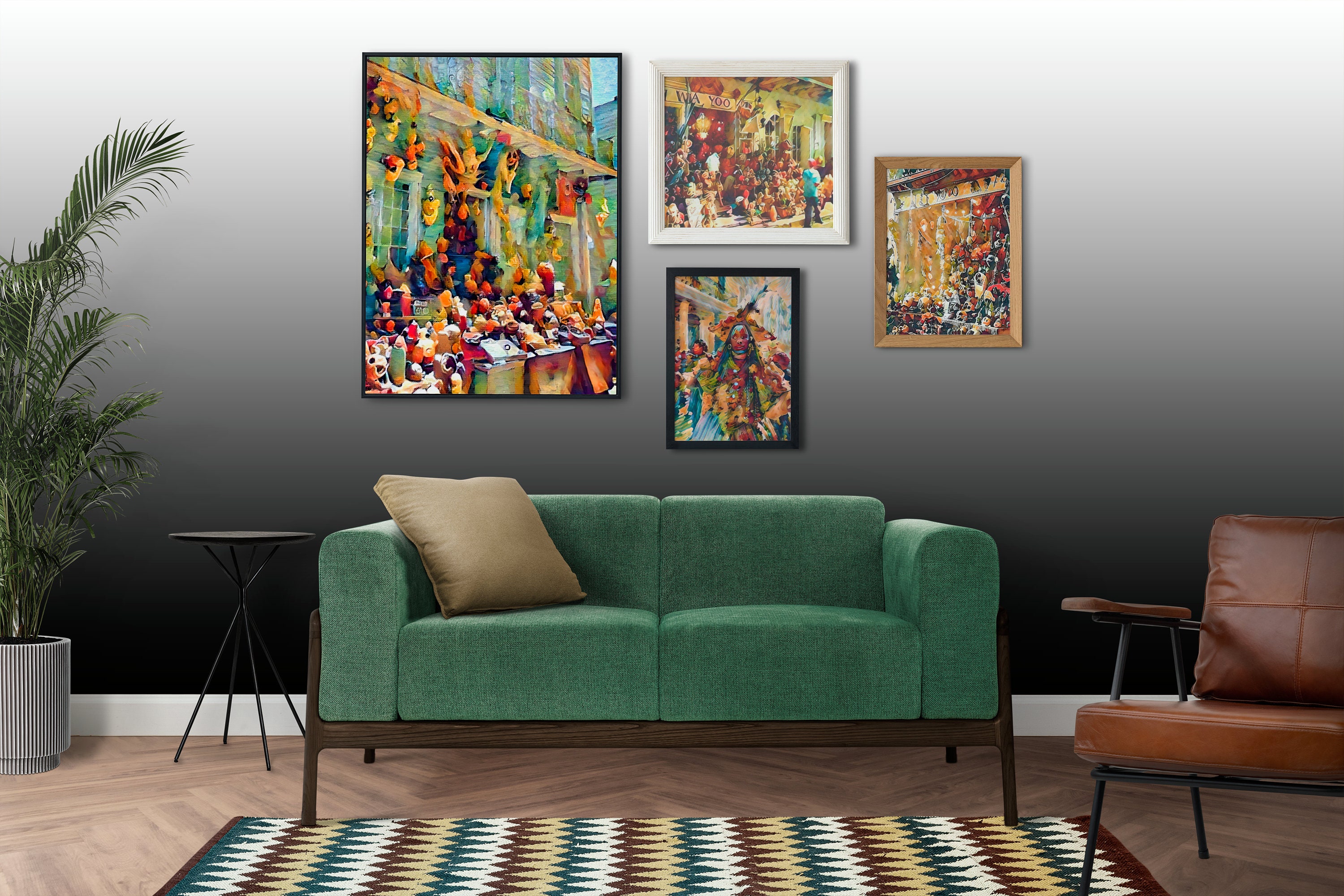 Nola Bundle Vintage Nola Wall Art French Quarter Art Nola Art Voodoo Art Mardi Gras Parades