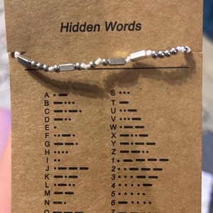 Morse Code Beaded Bracelet *CUSTOMIZABLE*