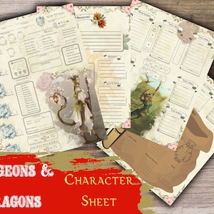 DnD 5e Character Sheet D&D Character Sheet PDF Dungeons and Dragons 5th Edition - TheNatural20