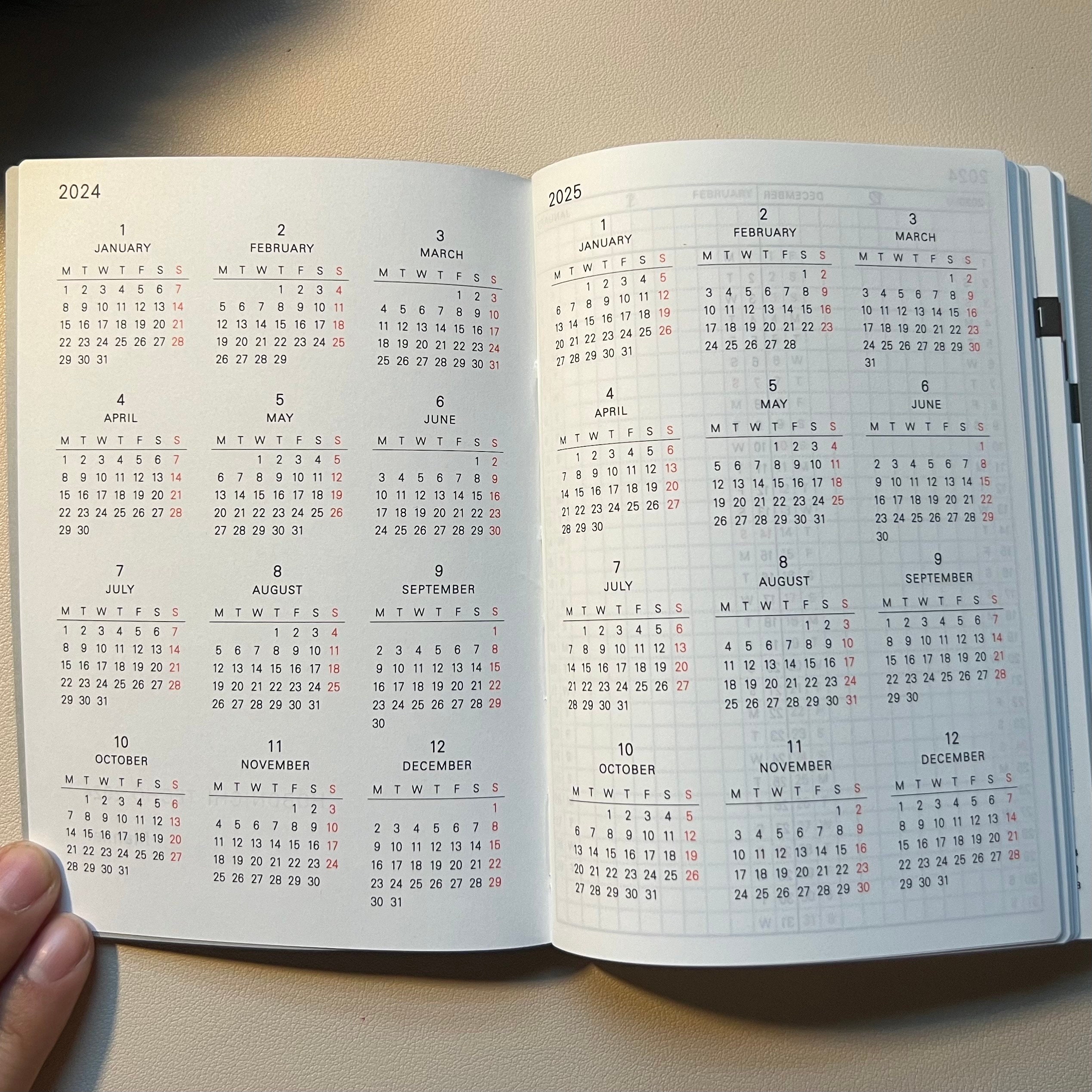 2024 Hobonichi English A6 Techo Planner Arts & Science Book A6 Size/jan