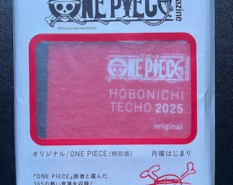 Limited Edition! 2025 ONE PIECE- Japanese A6 Techo  [A6 size/Jan/Mon start] - Custom Sizes