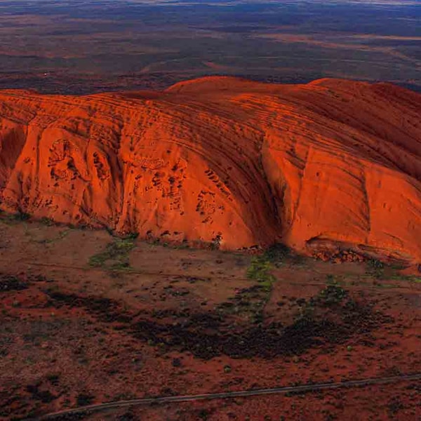 38. Printable Wall Art - Sunrise at Uluru / Ayers Rock located in the Northern Territory - Australia - Taken 4/21 during a scenic flight