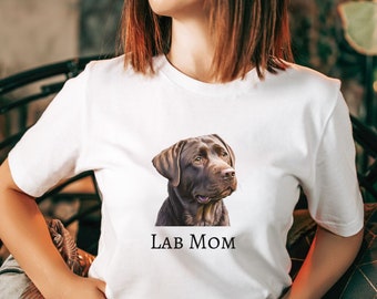 Chocolate Lab Mom Shirt, Chocolate Lab Shirt, Labrador Shirt, Lab Mom Shirt, Dog Mom Shirt, Dog Breed Shirt, Lab Shirt, Dog Mom Gift