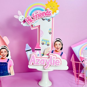 Custom 3D Ms. Rachel Birthday Letter: Icky Sticky Bubblegum Party Decor