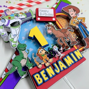 Toy Story Cake Topper: Buzz & Woody Birthday Party Decoration