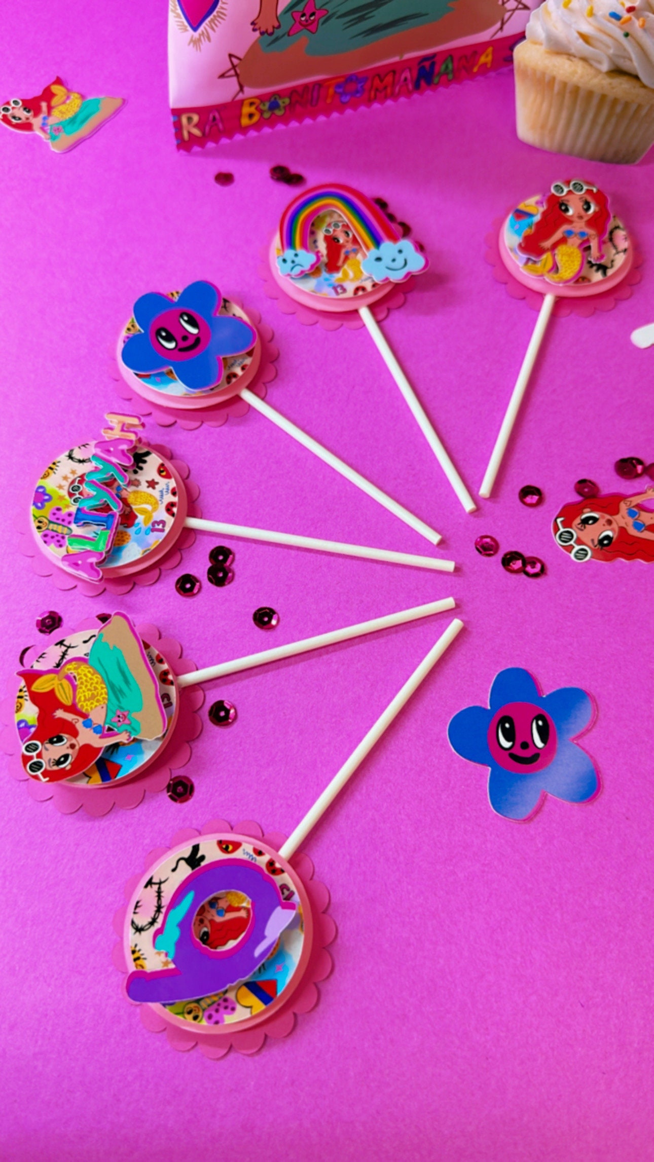 Cupcake Toppers Custom Cupcakes Toppers 3D Cupcake Topper Etsy