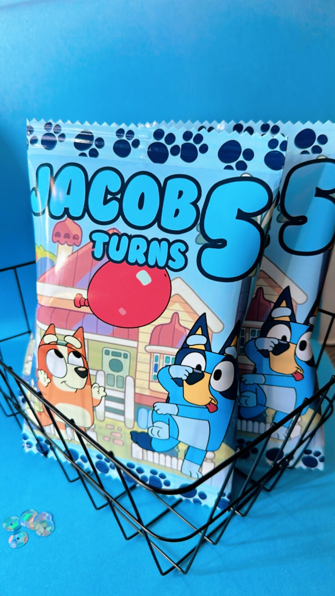 Bluey Chip Bags, Blue Dog Chip Bags, Blue Dog, Chip Bags, Bluey